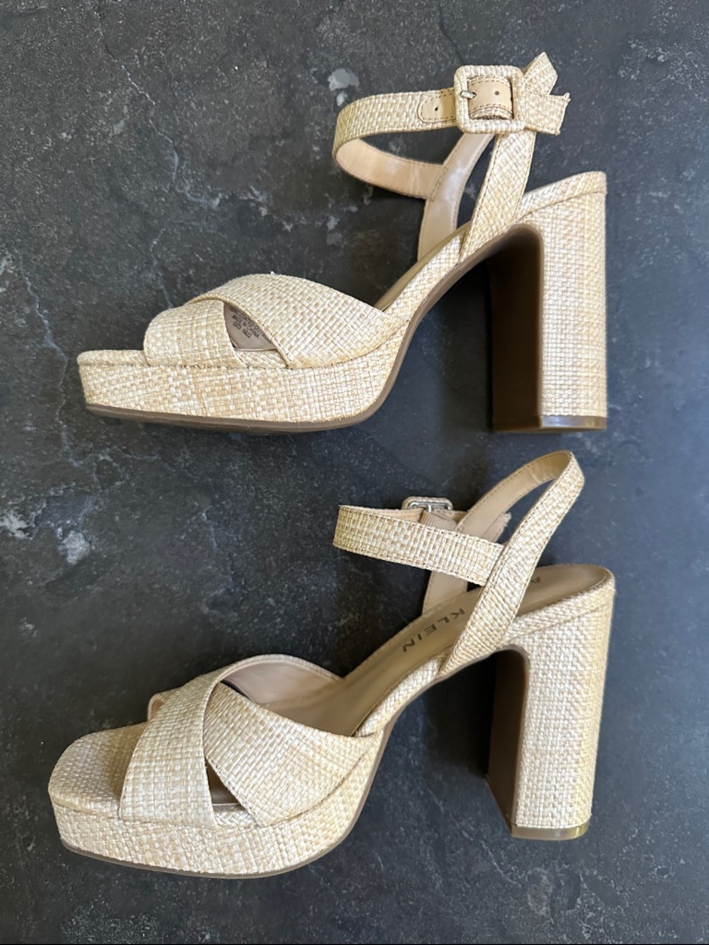 Anne Klein Platform Block Heel Sandals - Picture 5 of 8